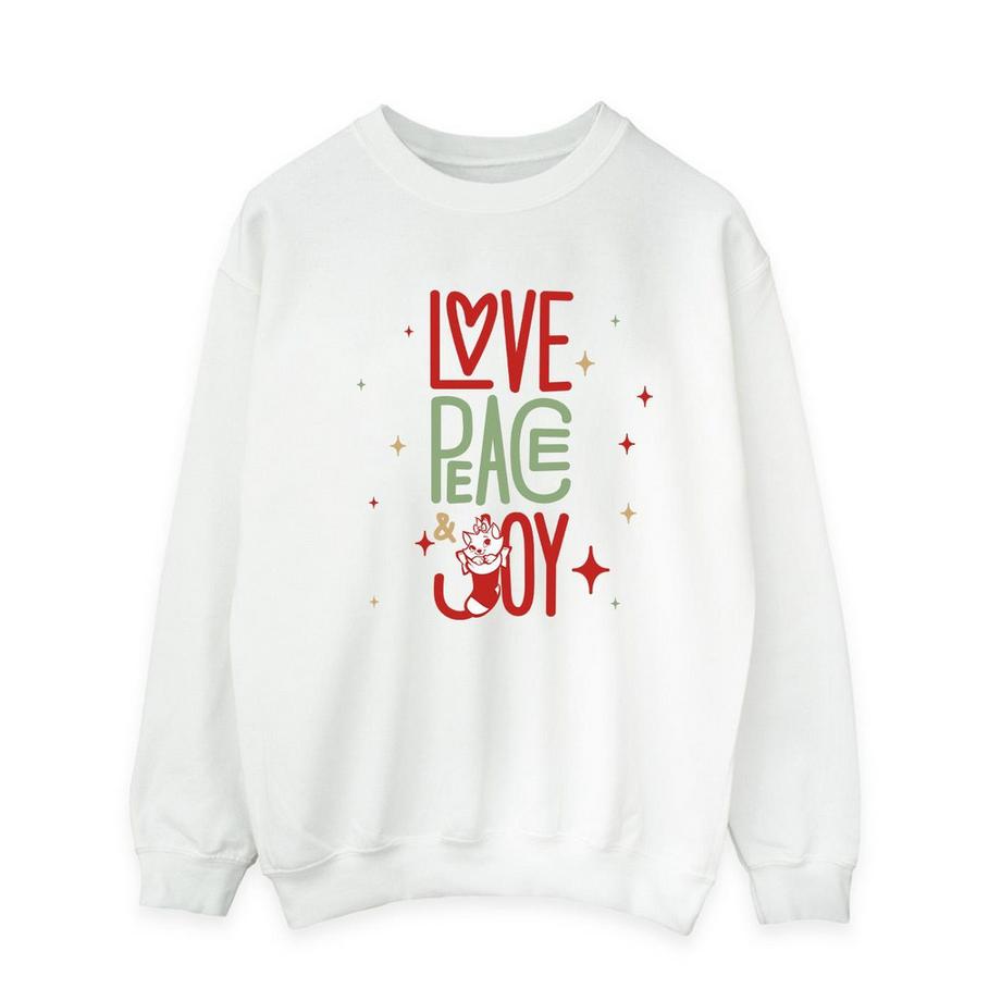 Disney The Aristocats Love Peace Joy Sweatshirt  