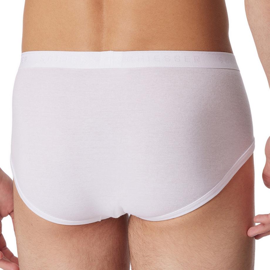 Schiesser Original Classics Slip Sport a Costine Fini con Apertura 4 Pezzi  