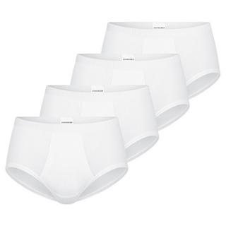 Schiesser Original Classics Slip Sportivo a Costine Fini con Apertura Confezione da 4  