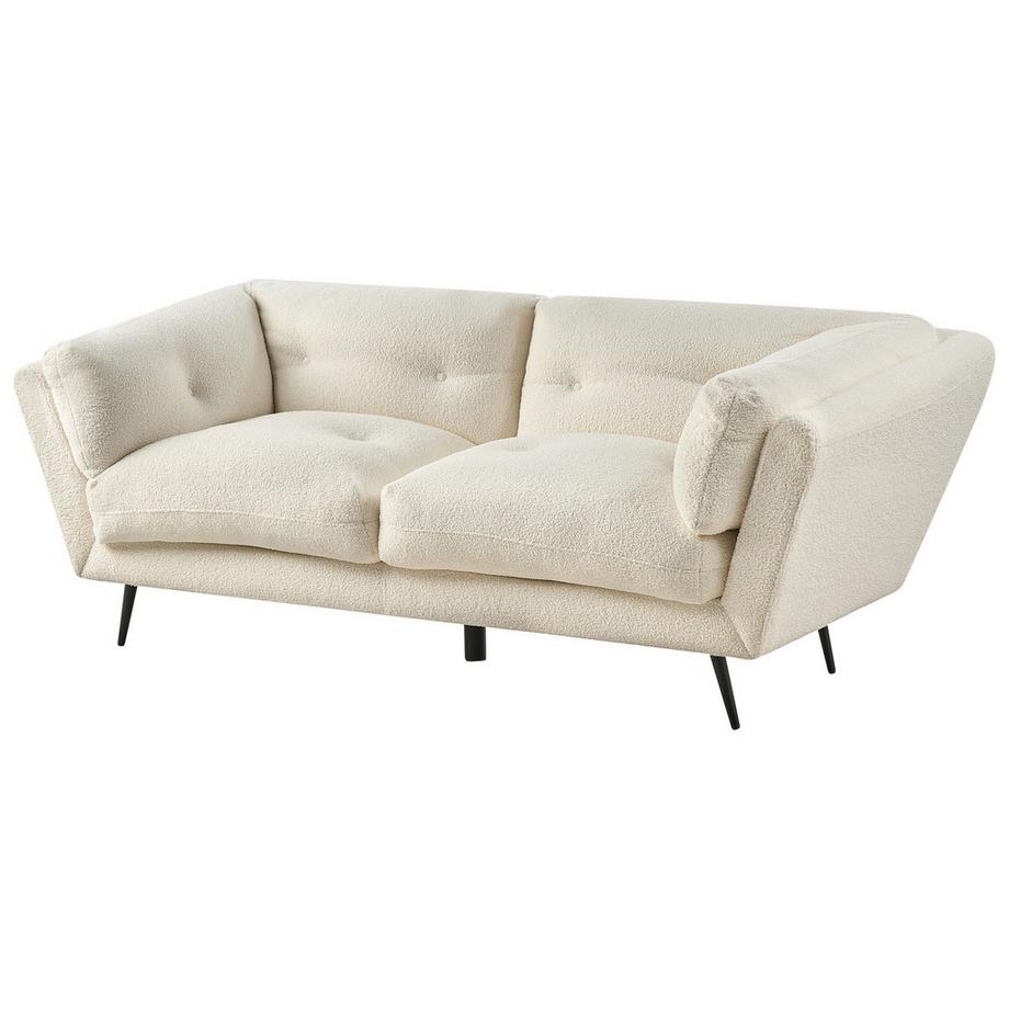 Beliani 3 Sitzer Sofa aus Bouclé Retro LENVIK  