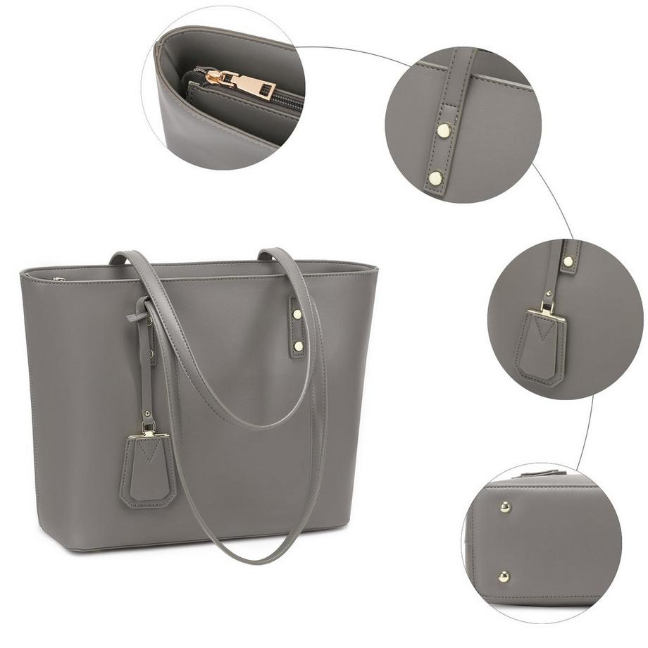 Only-bags.store Sac fourre-tout de travail zippé grande capacité  