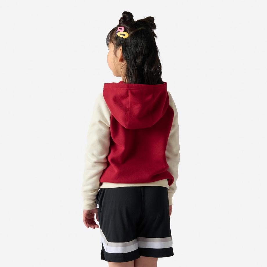 TARMAK  Sweat à capuche NBA Bulls enfant, bordeaux 