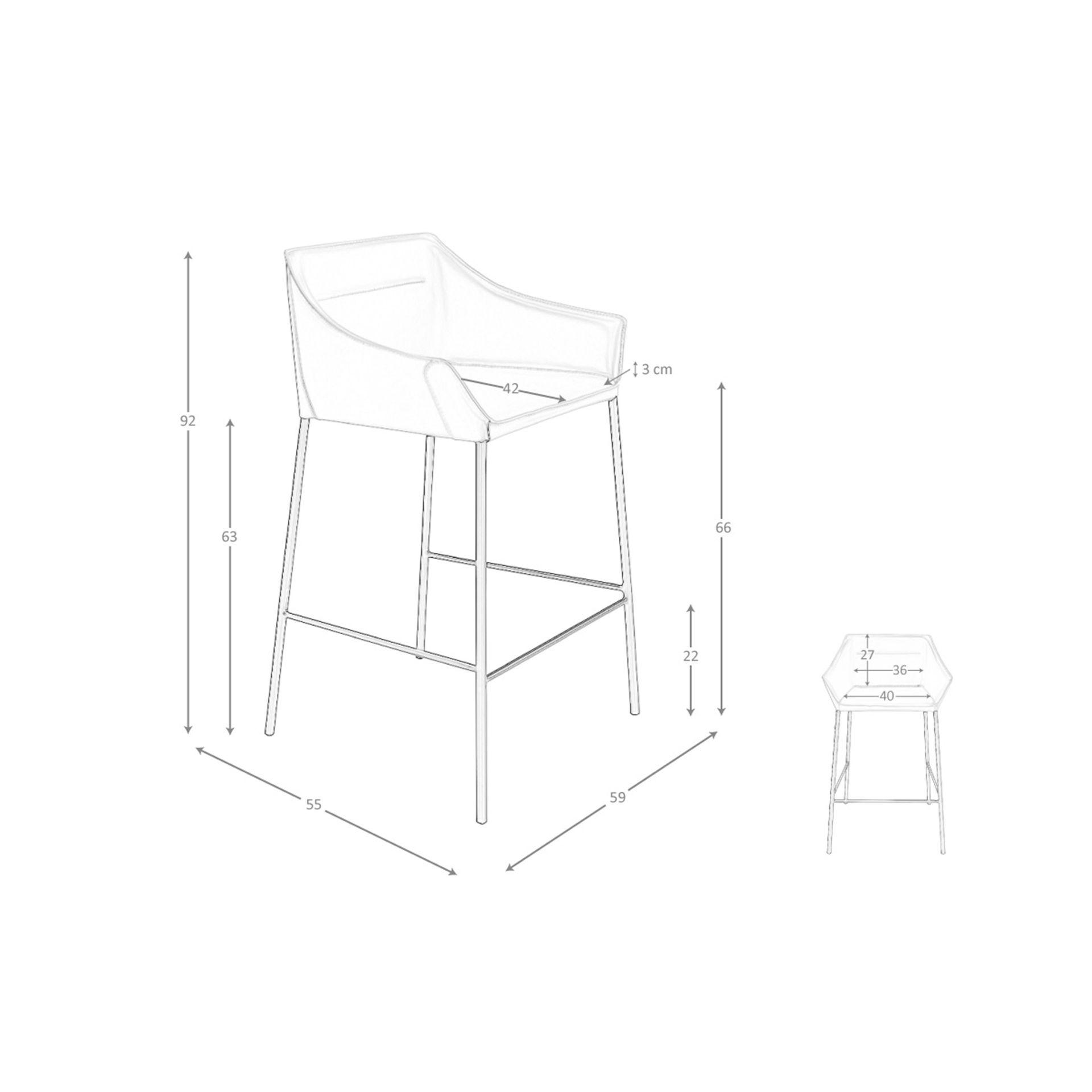 ANGEL CERDA Hocker ausem Kunstleder  