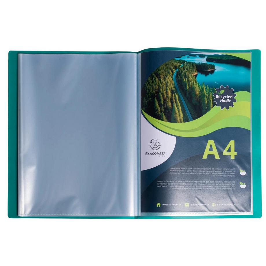 Exacompta Protège-documents PP recyclé semi-rigide 100 vues Opak x 15  