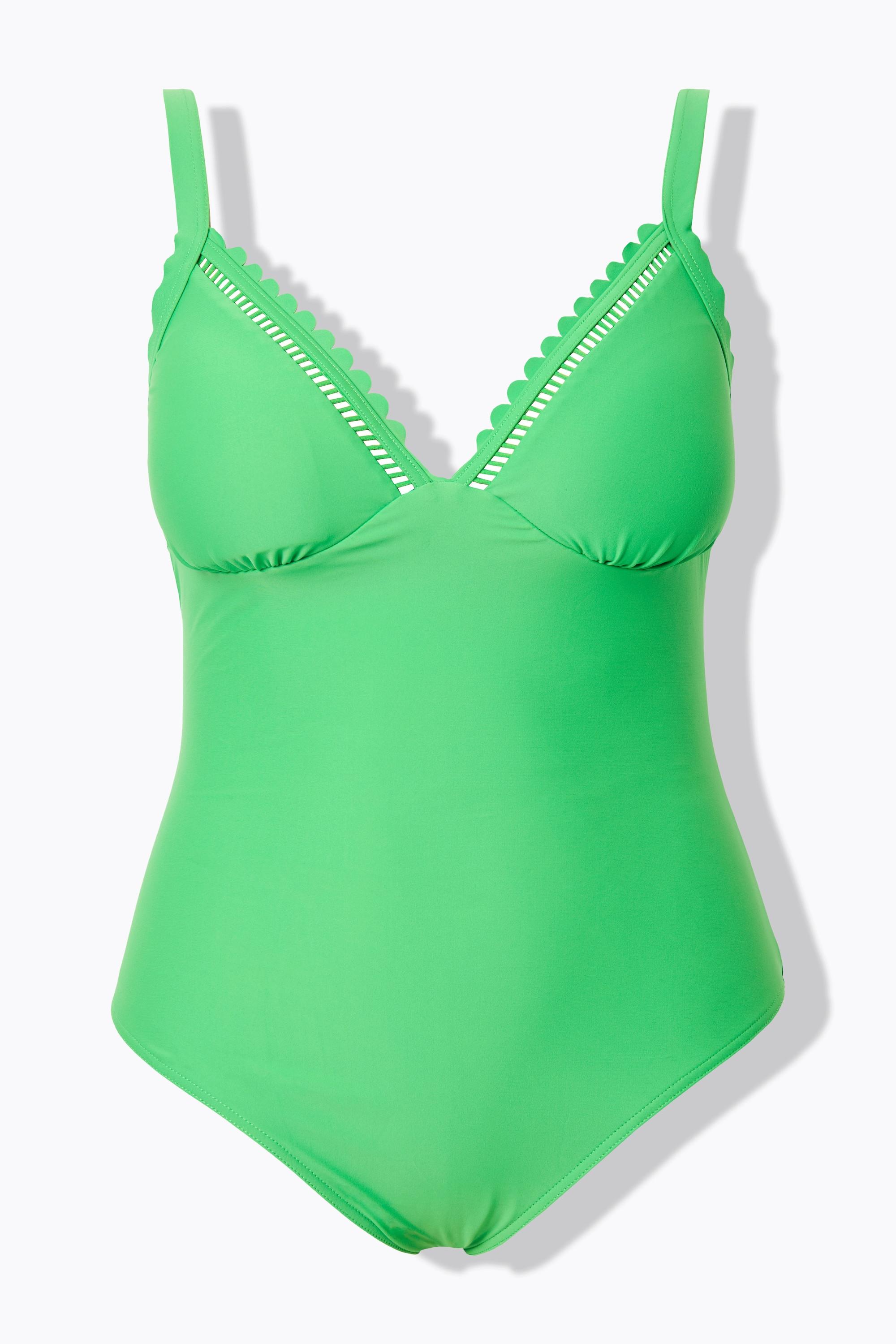 Studio Untold Maillot de bain Bords Découpés au Laser Bonnets Souples Gainant  