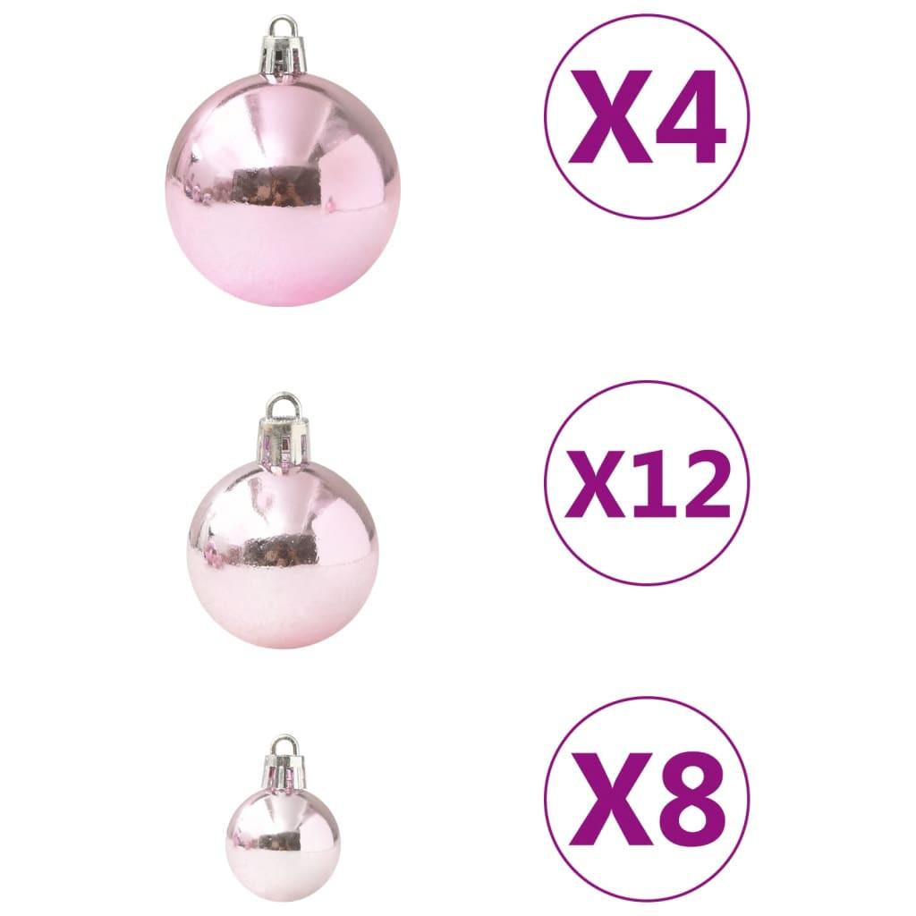 VidaXL Ensemble de boules de noël plastique  