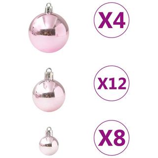 VidaXL Ensemble de boules de noël plastique  