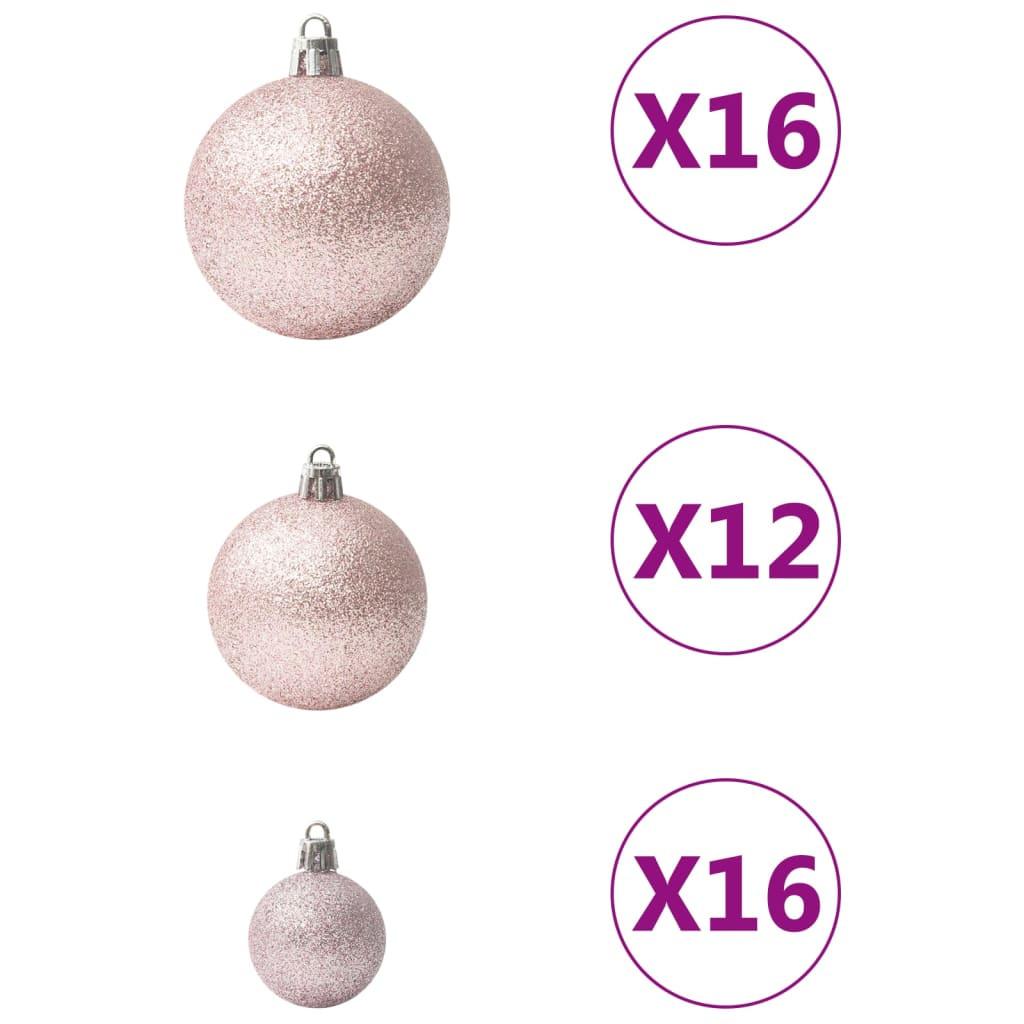 VidaXL Ensemble de boules de noël plastique  