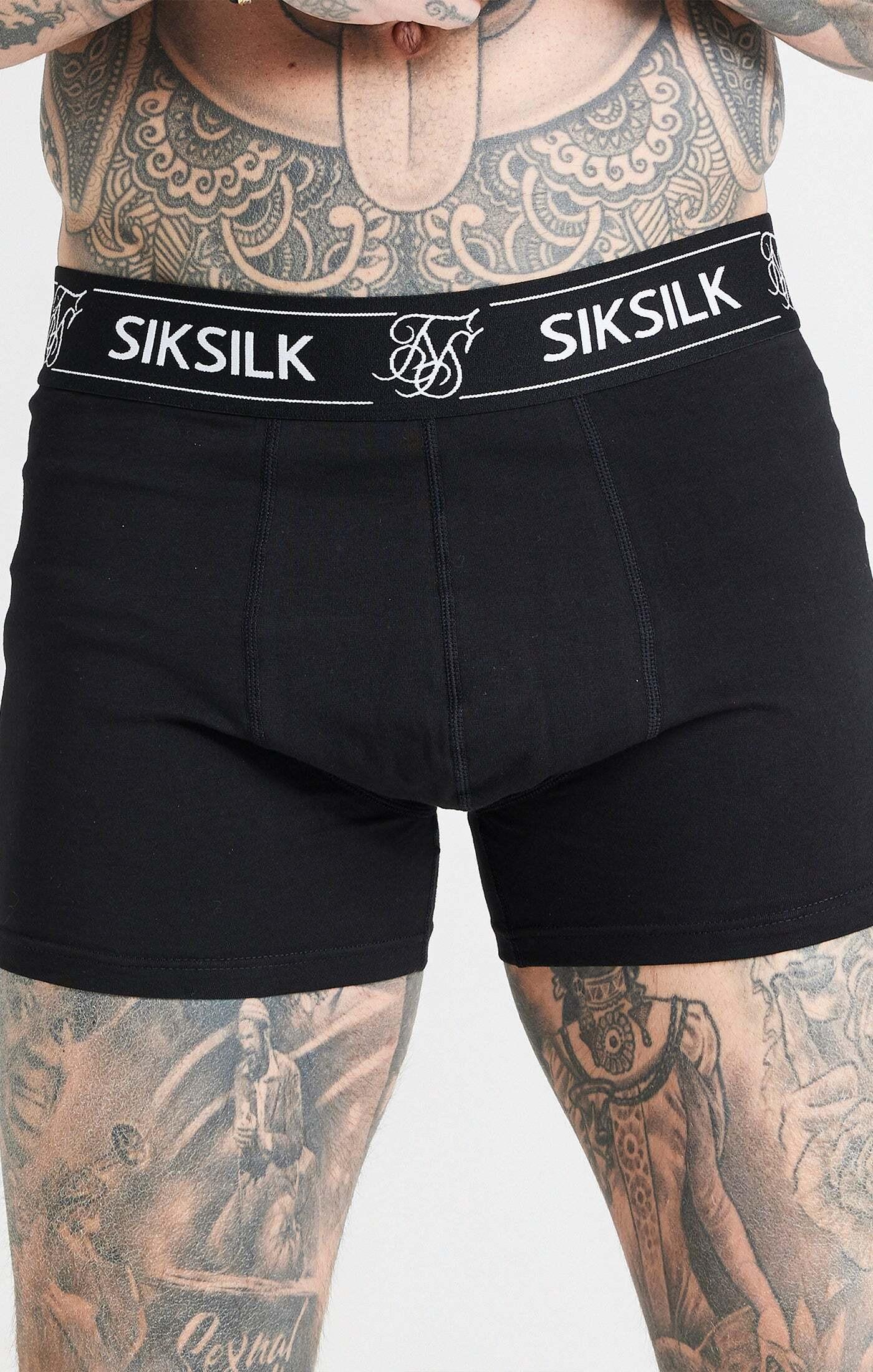 Sik Silk  Unterwäsche 3 Pack Boxer Shorts 