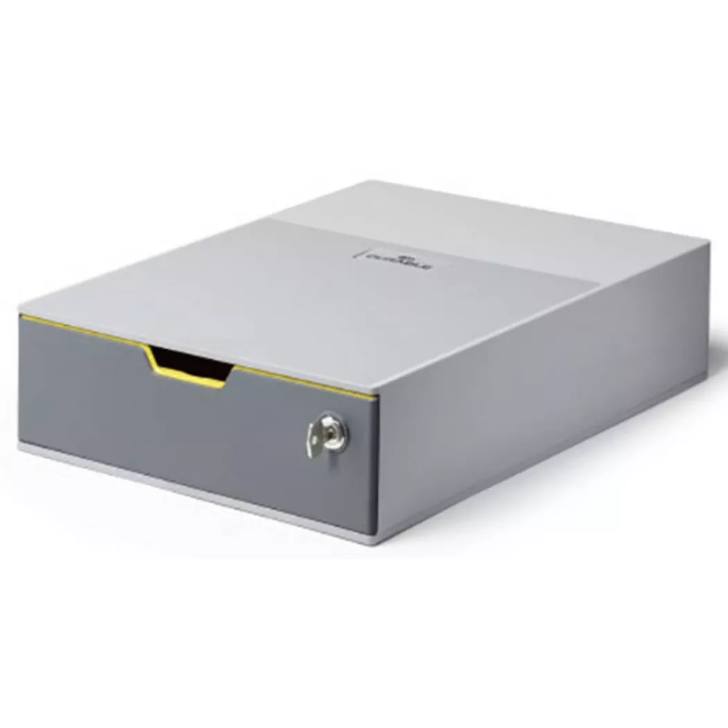Durable VARICOLOR SAFE Lockable GDPR Desktop Storage Box Drawer - A4