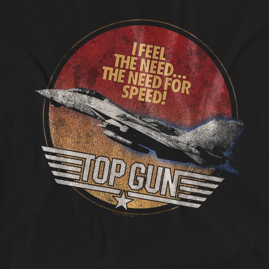 Top Gun Fighter T-Shirt Imprimé Graphique  