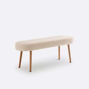 Banc revêtement bouclettes