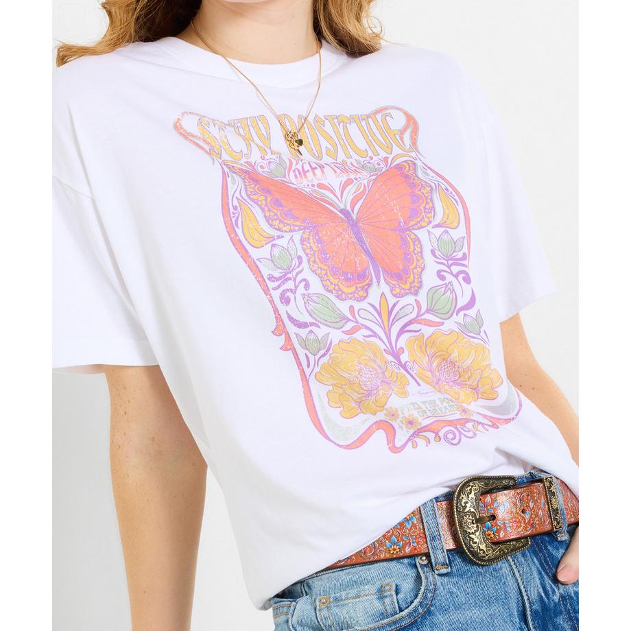 Joe Browns Oversize T-Shirt mit Schmetterlingsmotiv  