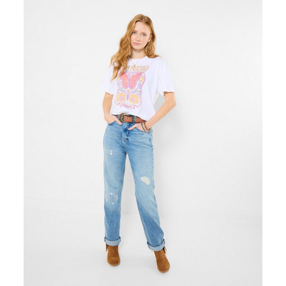 Joe Browns Oversize T-Shirt mit Schmetterlingsmotiv  