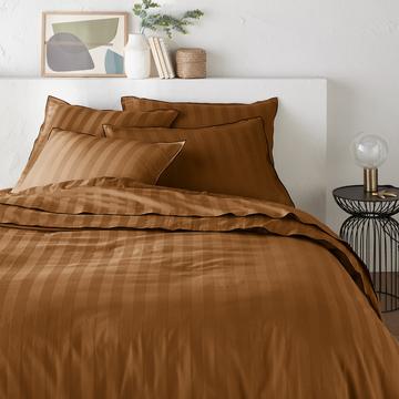 Housse de couette satin de coton lavé