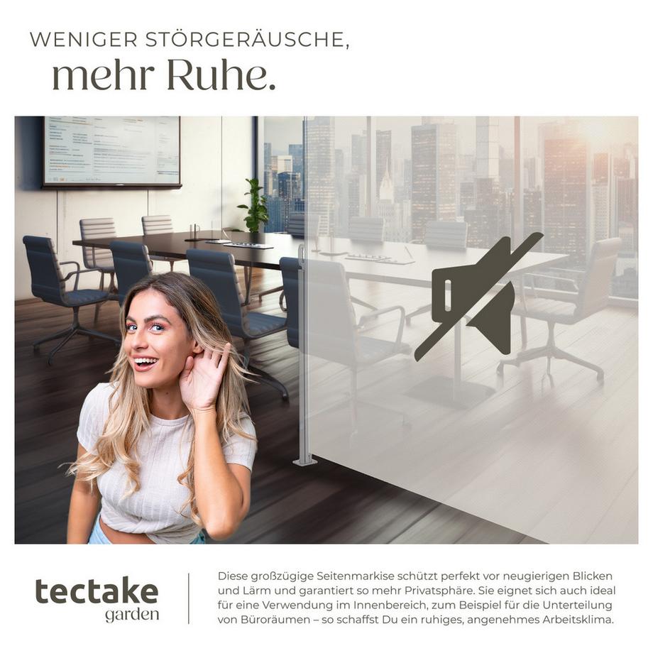 Tectake Tenda laterale  in alluminio  