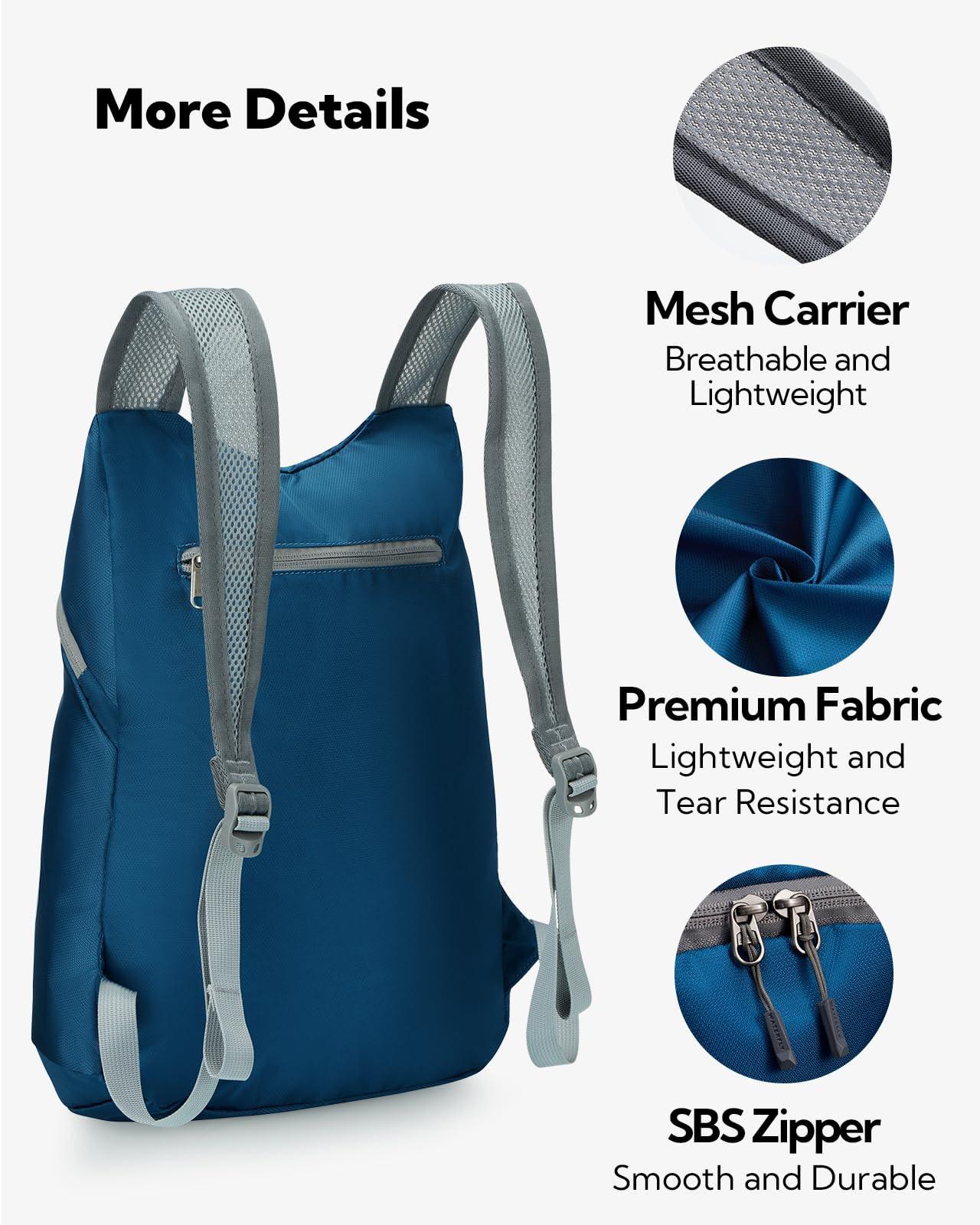 Only-bags.store Ultraleichter faltbarer Wanderrucksack  