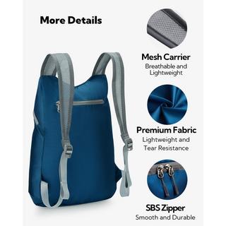 Only-bags.store Ultraleichter faltbarer Rucksack : Kleiner verpackbarer Wanderrucksack Leichter dünner Rucksack Sportlicher Tagesrucksack  