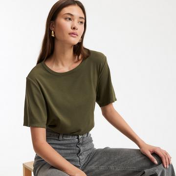 T-Shirt mit rundem Ausschnitt