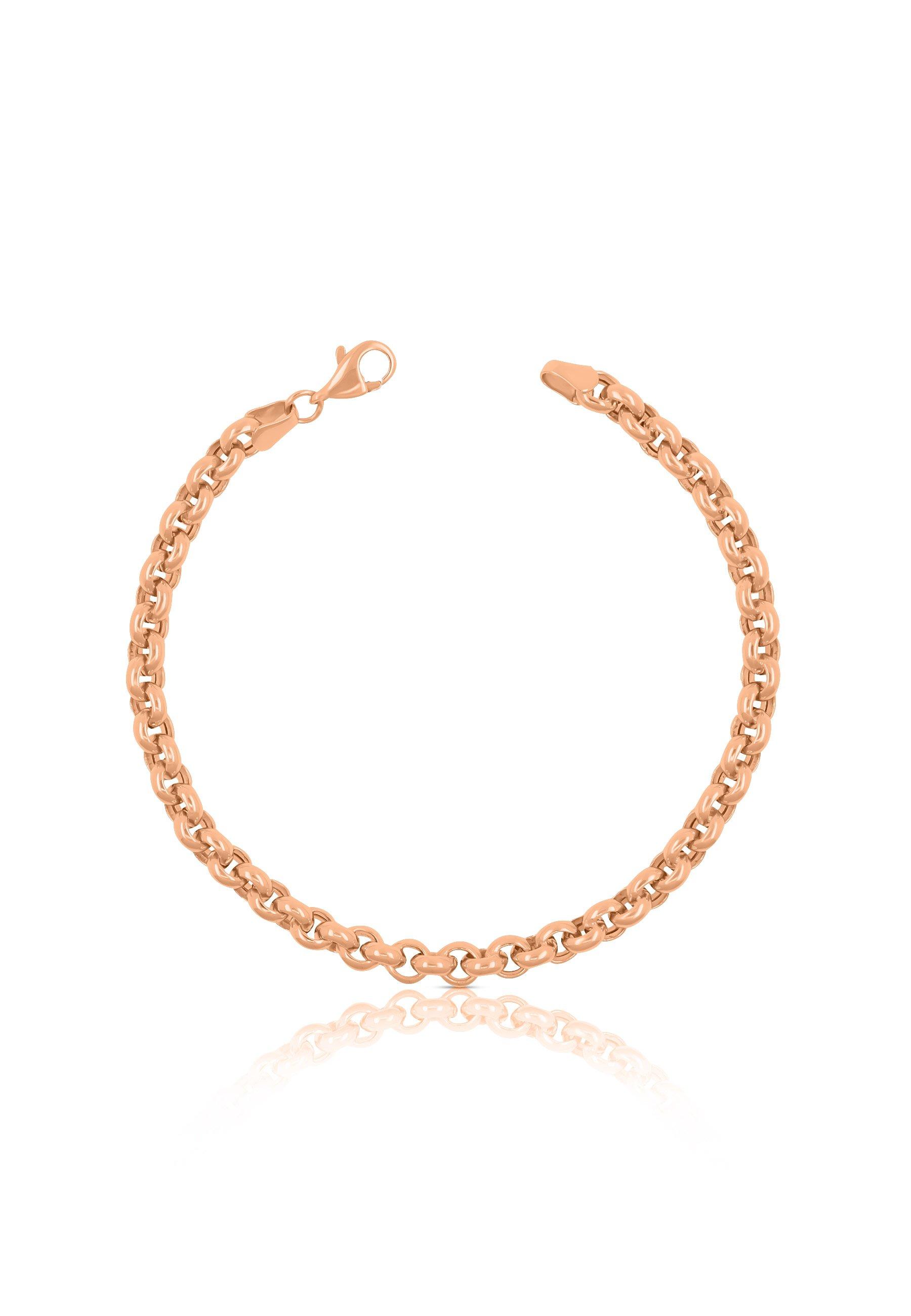 MUAU Schmuck  Bracelet jaseron or rose 750, 19cm, 5mm 