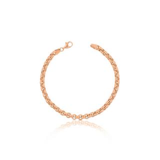 MUAU Schmuck  Bracelet jaseron or rose 750, 19cm, 5mm 