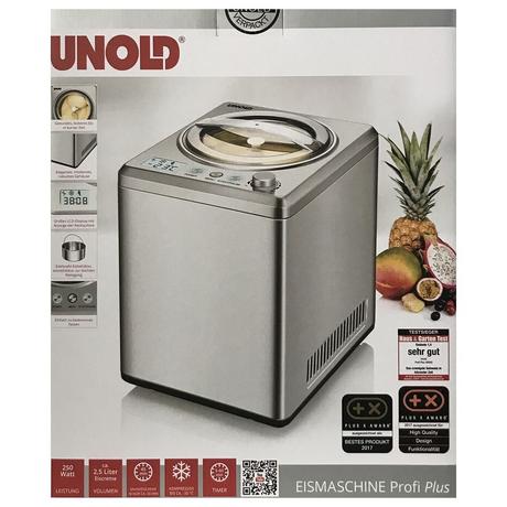 UNOLD Glacemaschine Profi 2.5 l, Silber  