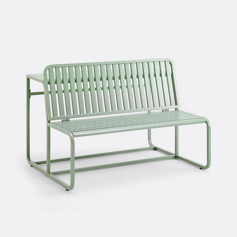 La Redoute Intérieurs Gartenbank-Tisch aus Metall Stahl  