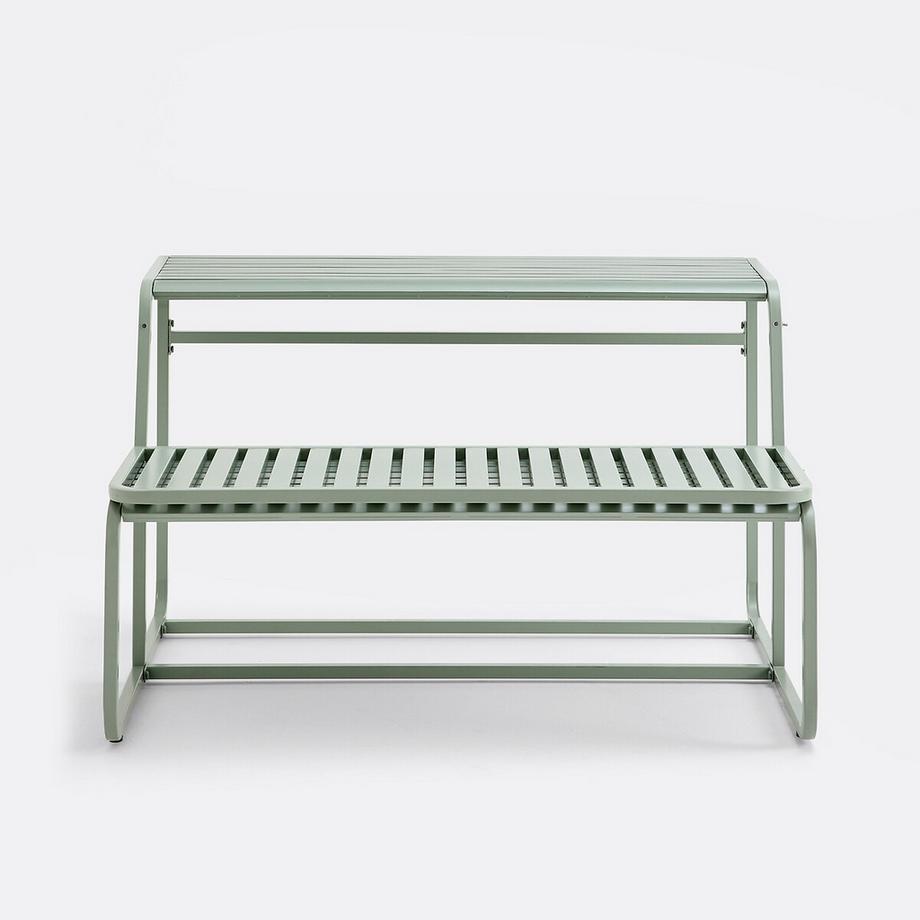 La Redoute Intérieurs Gartenbank-Tisch aus Metall Stahl  