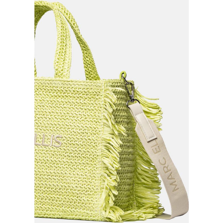 Marc Ellis Sac à main tissé rayé avec franges  