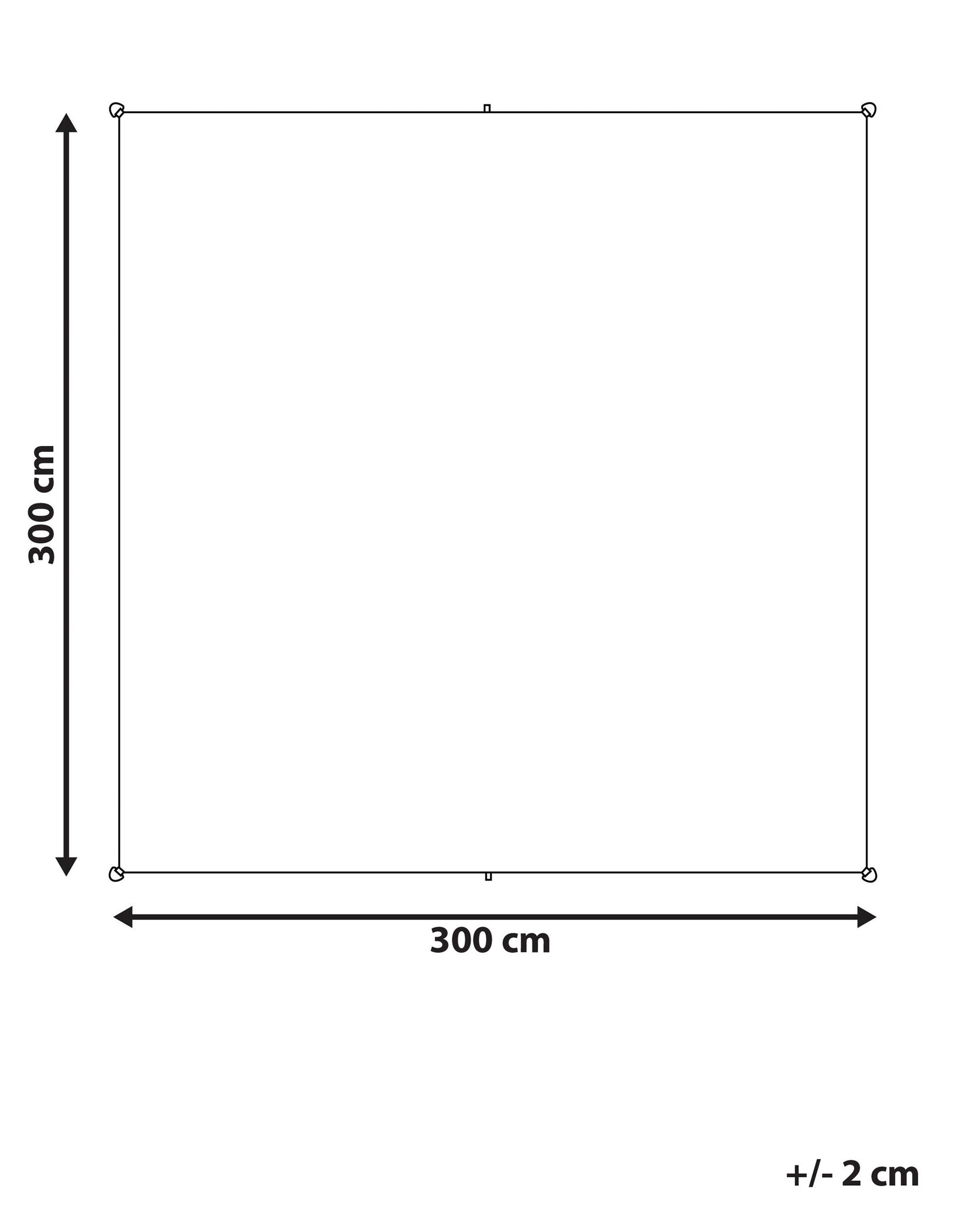 Beliani Tenda a vela en Tessuto LUKKA  