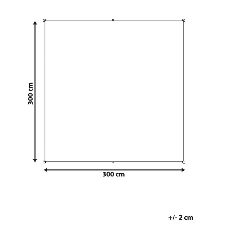 Beliani Sonnensegel aus Stoff LUKKA  