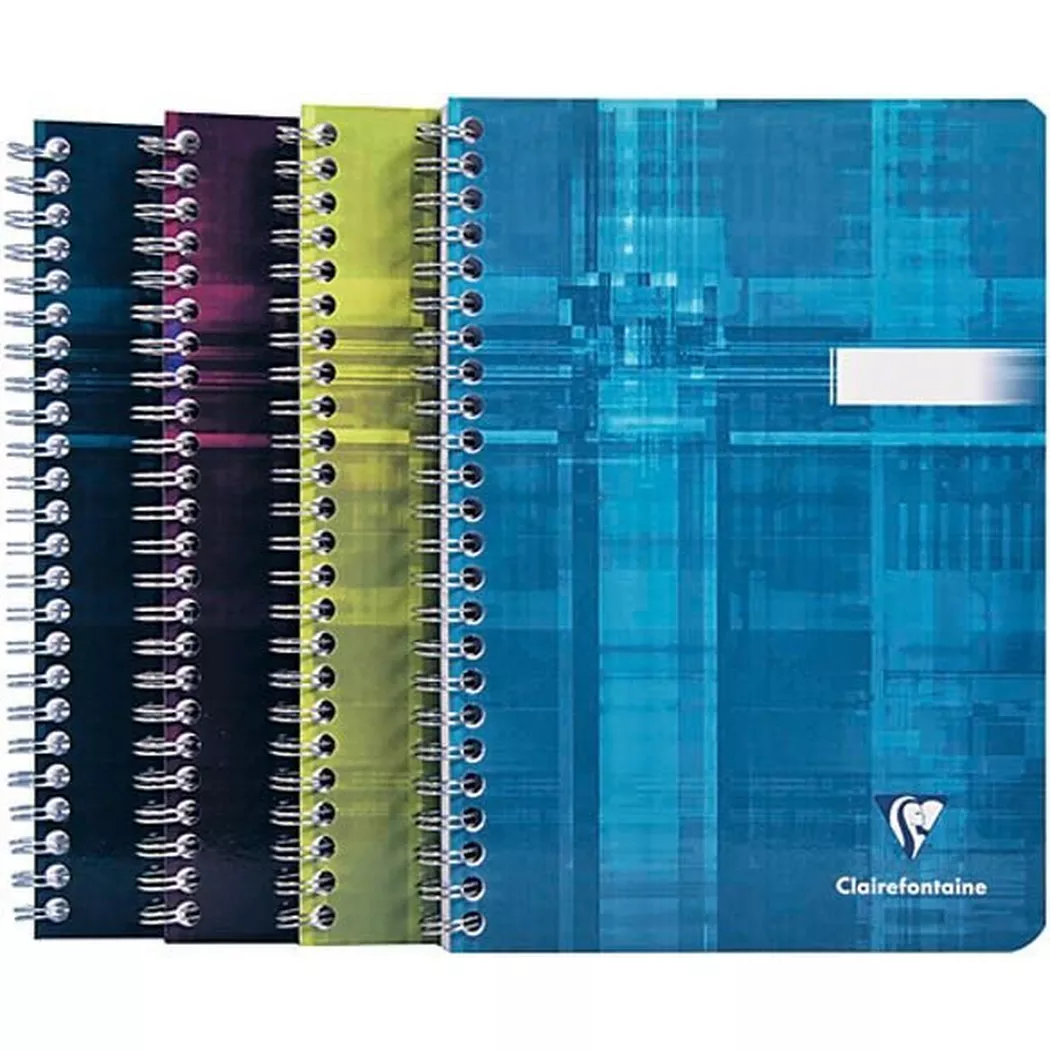 CLAIREFONTAINE Cahier spirale A5 8532C ass., quadrillé, 5mm 50 feuil.