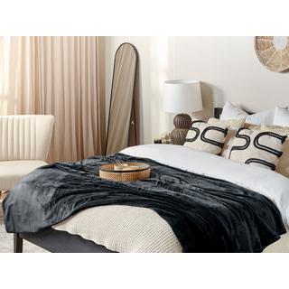 Beliani BAYBURT Coperta Morbida Moderna in Poliestere  