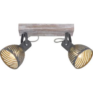 mutoni Strahler Mori Holz antik weiss getüncht 2xE27  