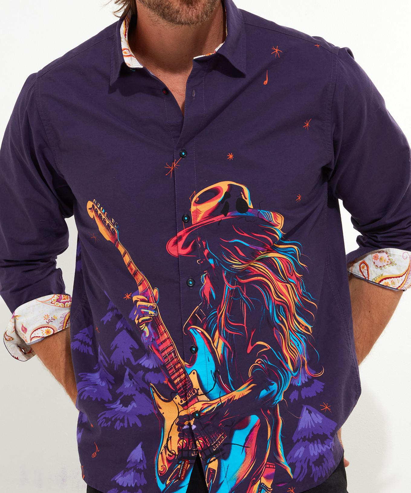 Joe Browns  Chemise Graphique Guitariste Et Belles Finitions 