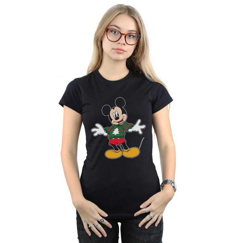 Disney Mickey Mouse T-Shirt Graphique Noël  