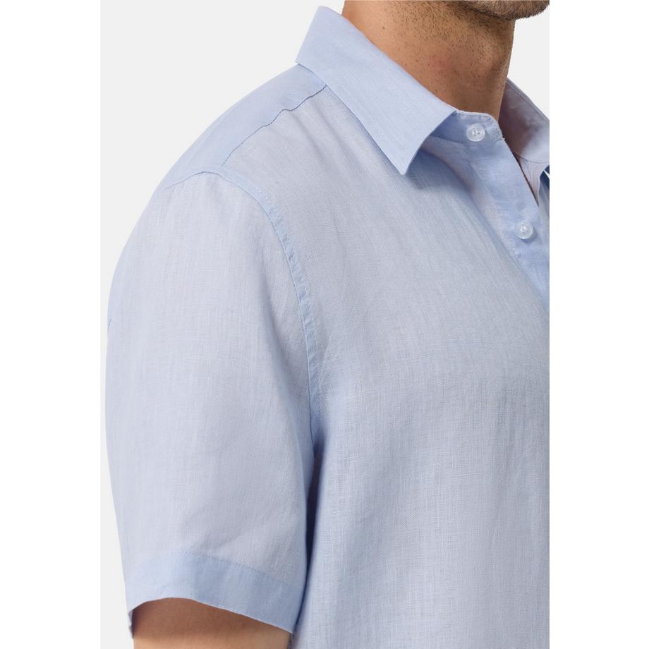 CASH-MERE.CH Camicia Lino Maniche Corte  