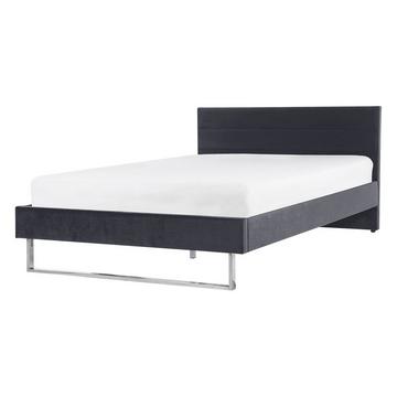 Bett mit Lattenrost aus Samtstoff Modern BELLOU