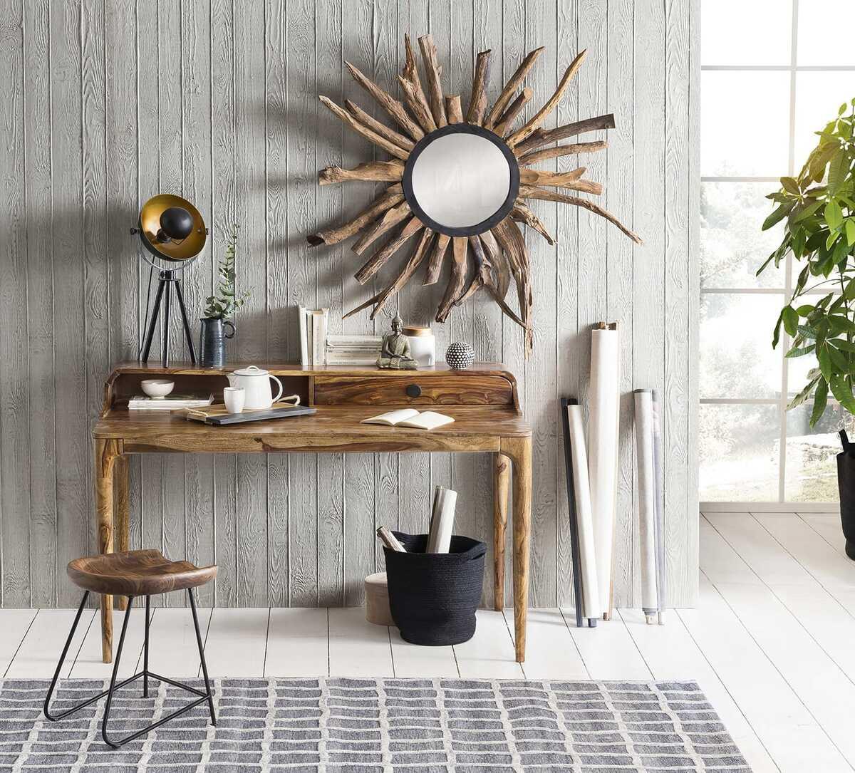 mutoni Spiegel Tekka natur 90x90  