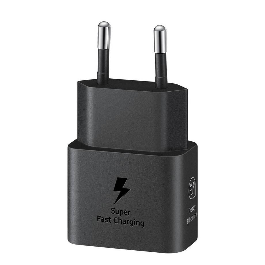 SAMSUNG 25W PD Adapter (w/o cable) Samsung USB-C Netzteil + Kabel Schwarz 