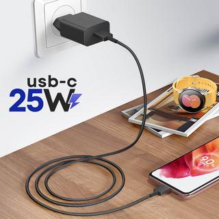 SAMSUNG  Samsung USB-C Netzteil + Kabel Schwarz 