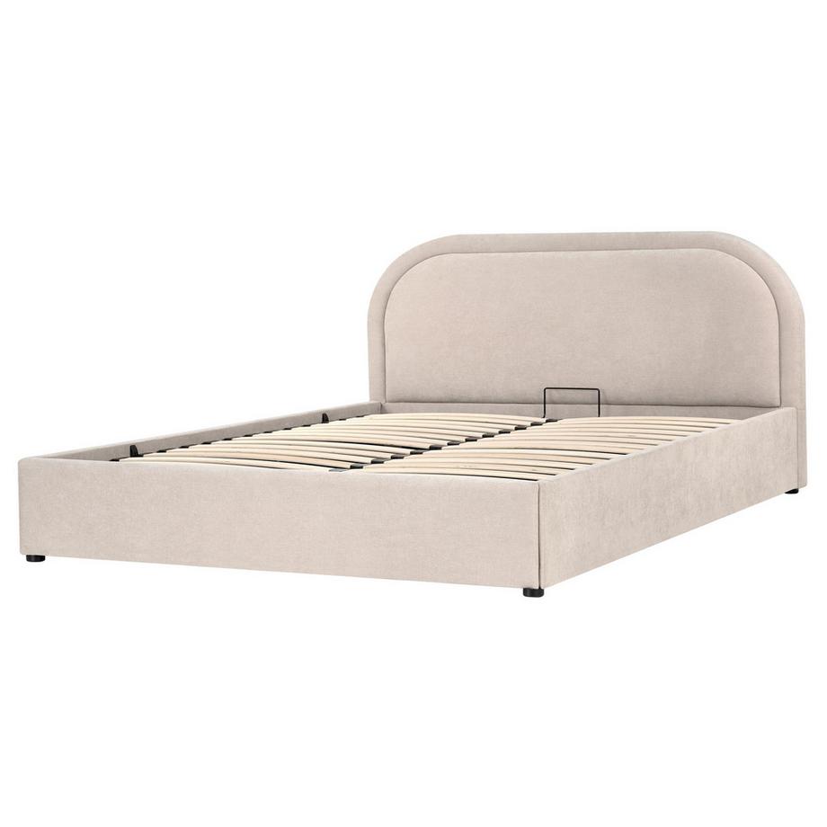 Beliani Letto contenitore en Tessuto Moderno QUILLIEN  