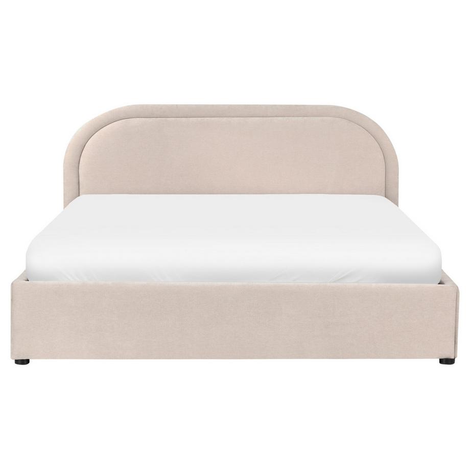 Beliani Letto contenitore en Tessuto Moderno QUILLIEN  