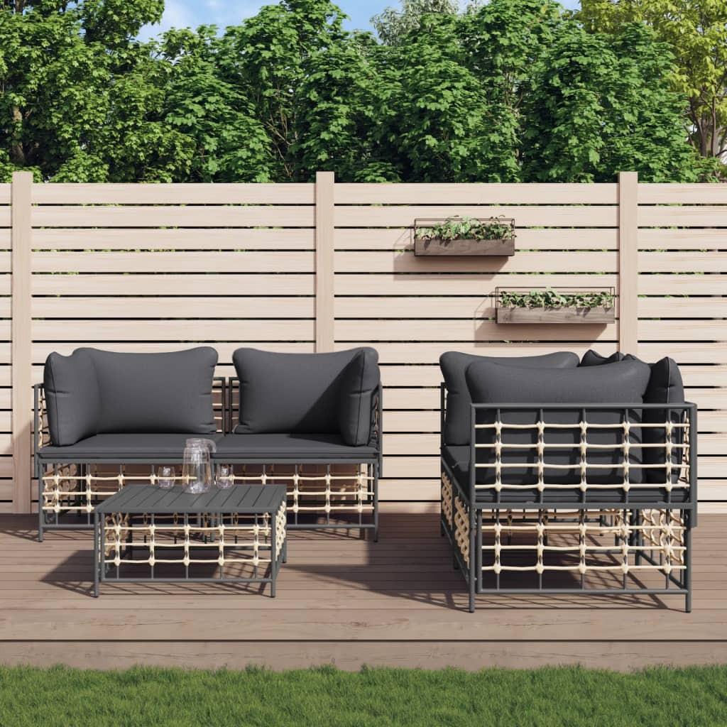 VidaXL Garten lounge set poly-rattan  