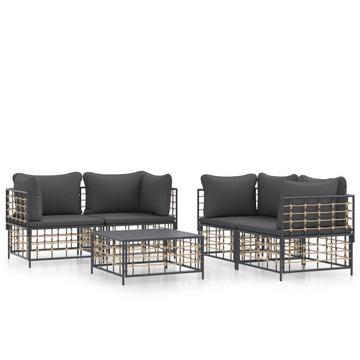 Garten lounge set poly-rattan