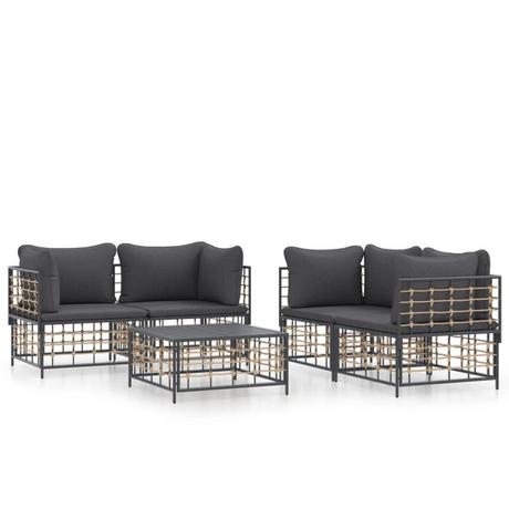 VidaXL Garten lounge set poly-rattan  