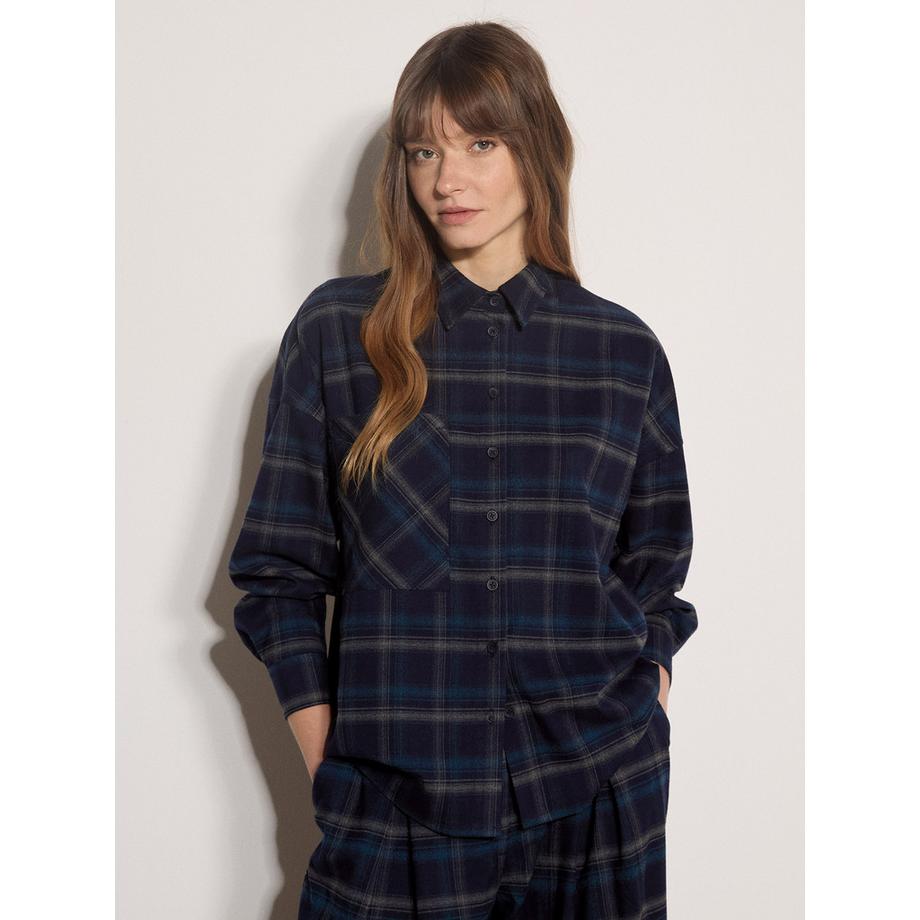 Chemise à carreaux oversize