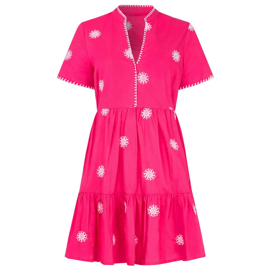 Joe Browns Robe Tunique Boho Brodee avec Effet Cache-Coeur  