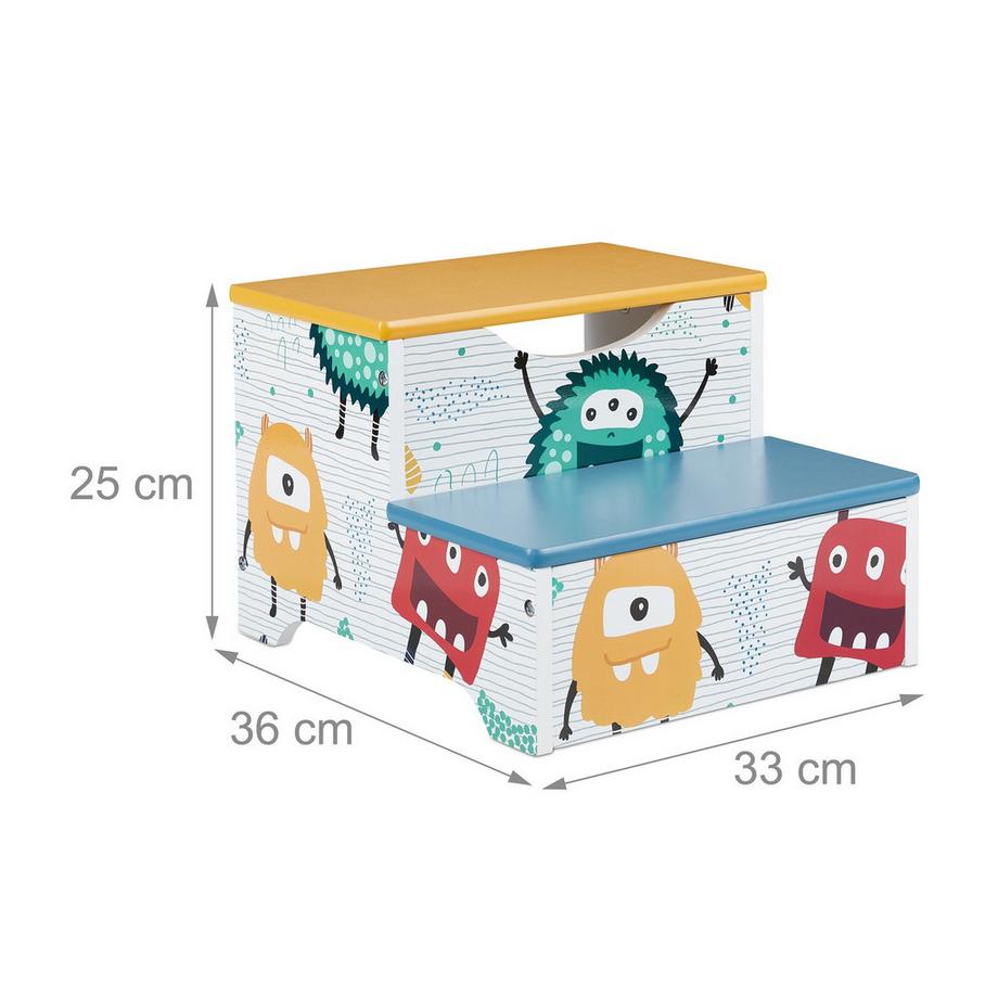 B2X  Tritthocker für Kinder Monster 