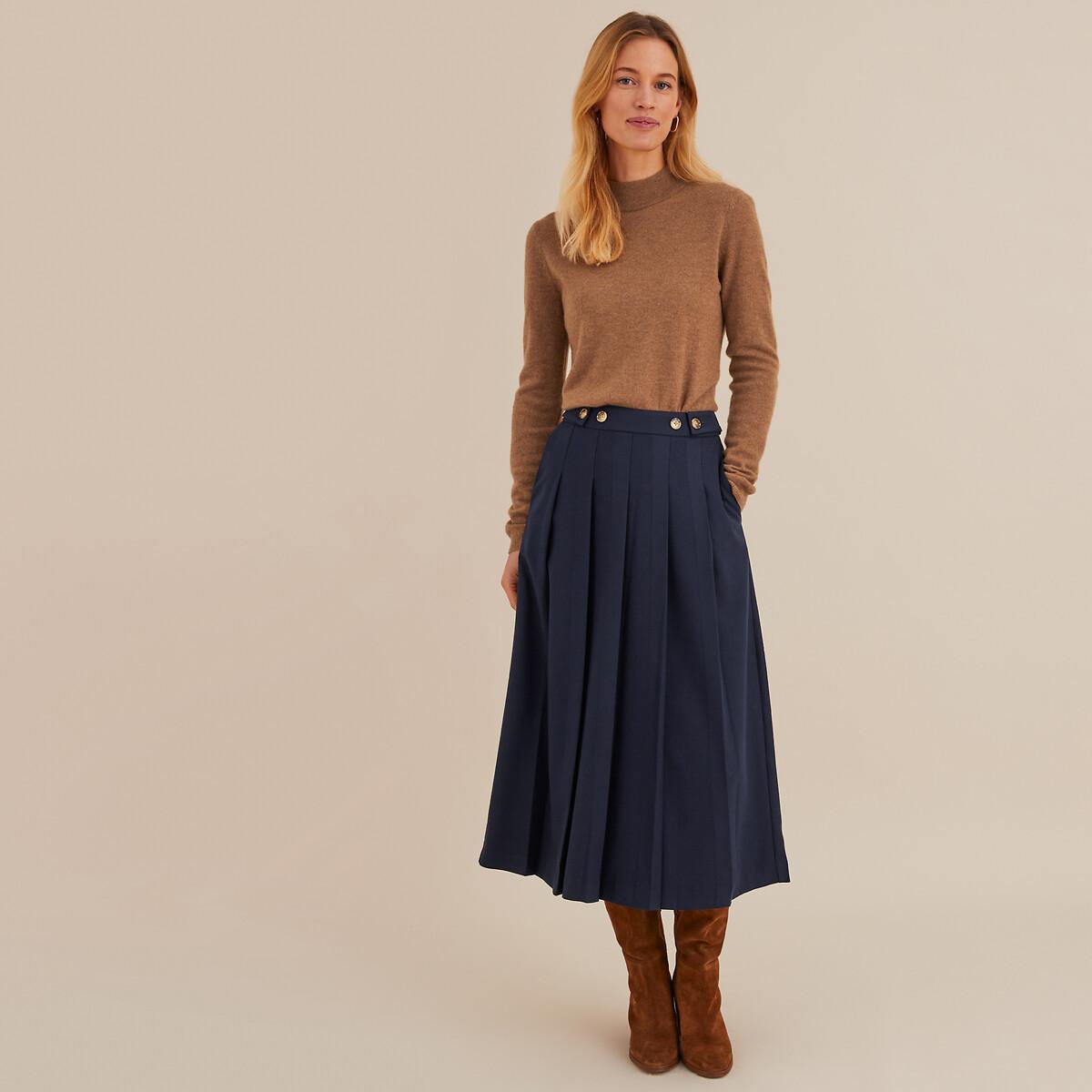 La Redoute Collections Flanell A-Linie Midirock  